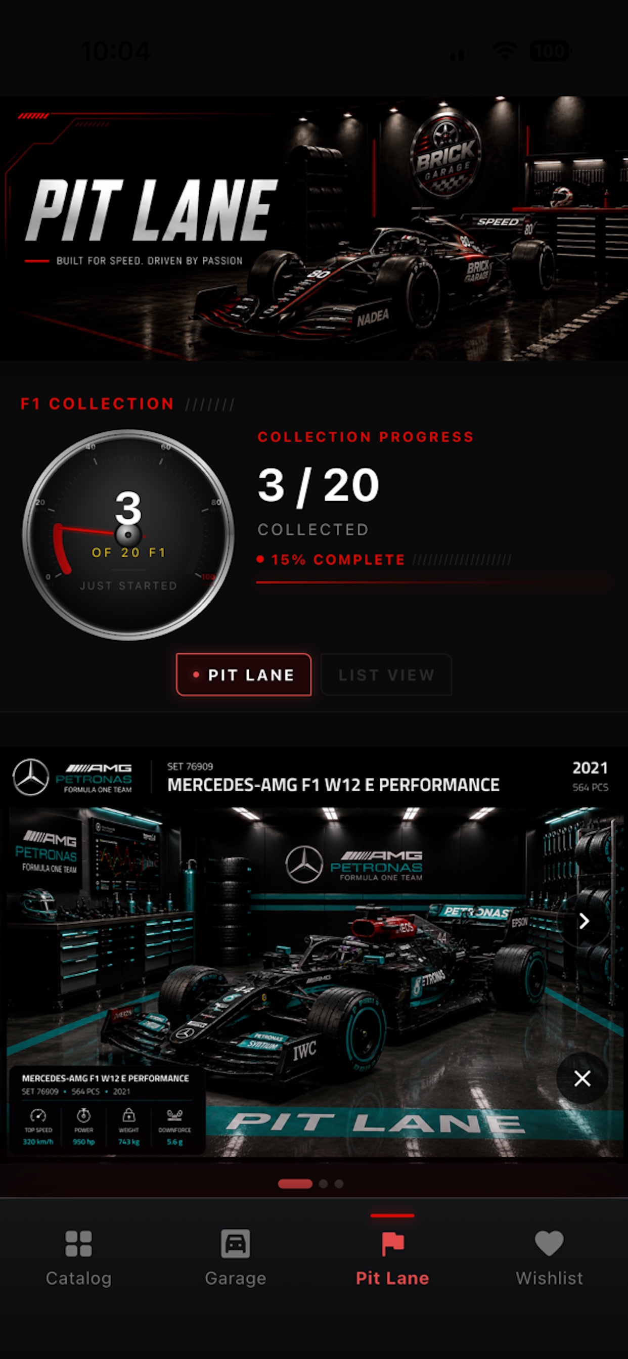 Pit Lane screen